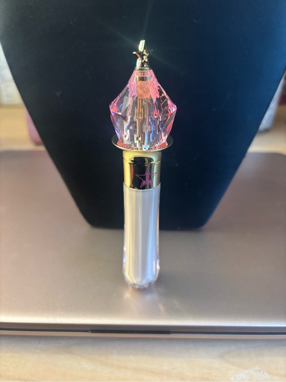 Jeffree Star Pink and Gold Crystal-Top Decorative Gloss Accent
